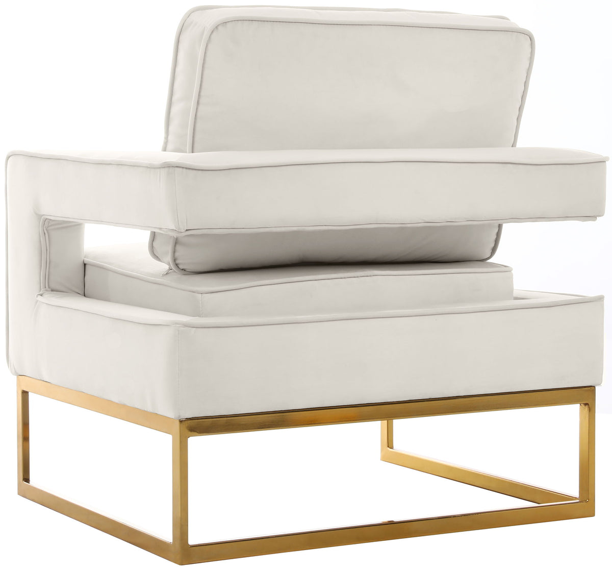 Noah - Accent Chair with Gold Legs