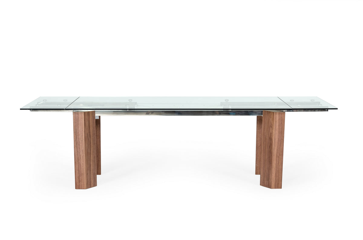 Helena - Modern Extendable Glass Dining Table - Large by VIG Furniture - View 3