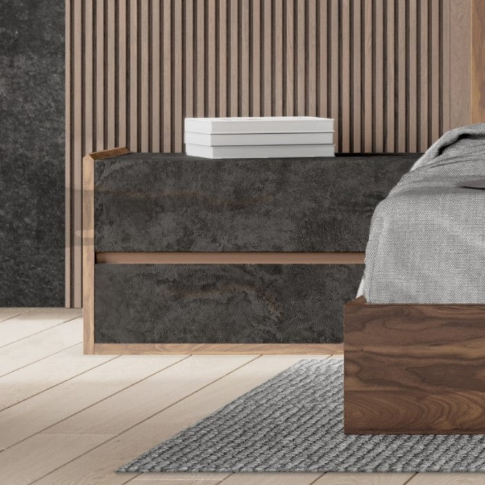 Rado Modern Walnut & Stucco Nightstand by VIG Furniture - View 8