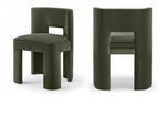Zuno - Velvet Performance Fabric Upholstered Dining Chair (Set of 2)