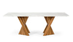 Cadence - Modern Walnut & Marble Dining Table by VIG Furniture - View 8