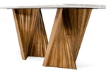 Cadence - Modern Walnut & Marble Dining Table by VIG Furniture - View 6