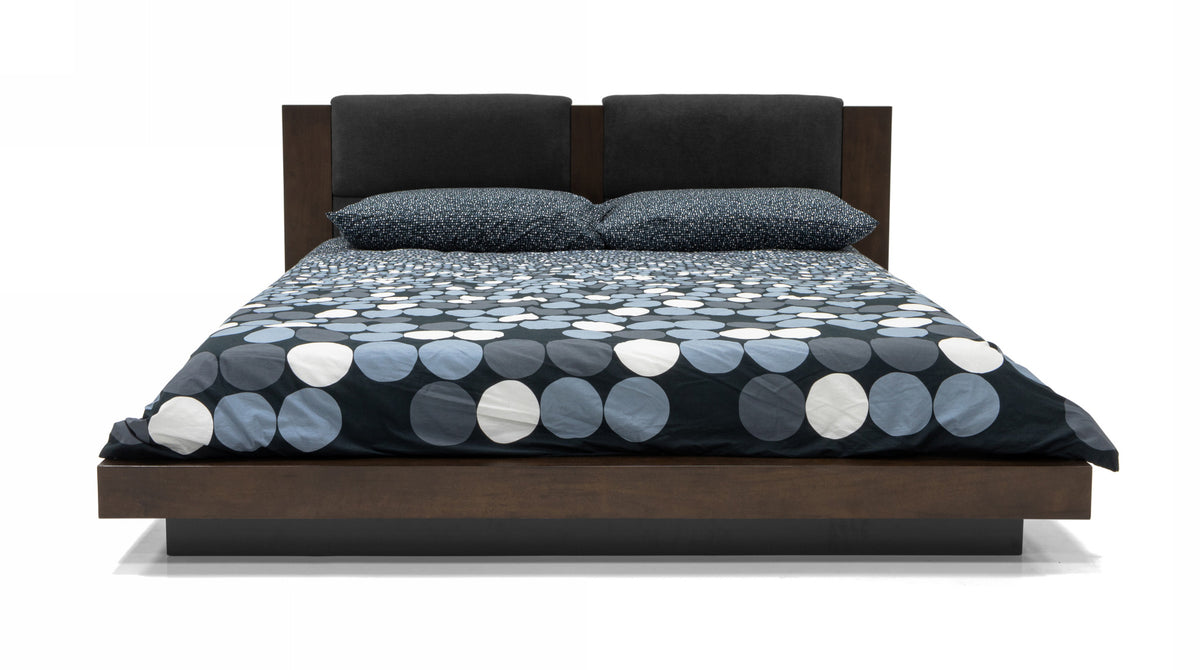 Fantasia - Eastern King Contemporary Dark Walnut and Dark Grey Bed by VIG Furniture - View 1