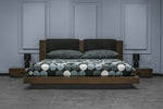 Fantasia - Contemporary Dark Walnut and Dark Grey Bed by VIG Furniture - View 3