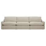 Fedora - Modern White Fabric Sectional Sofa + Ottoman by VIG Furniture - View 4