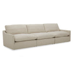 Fedora - Modern White Fabric Sectional Sofa + Ottoman by VIG Furniture - View 5