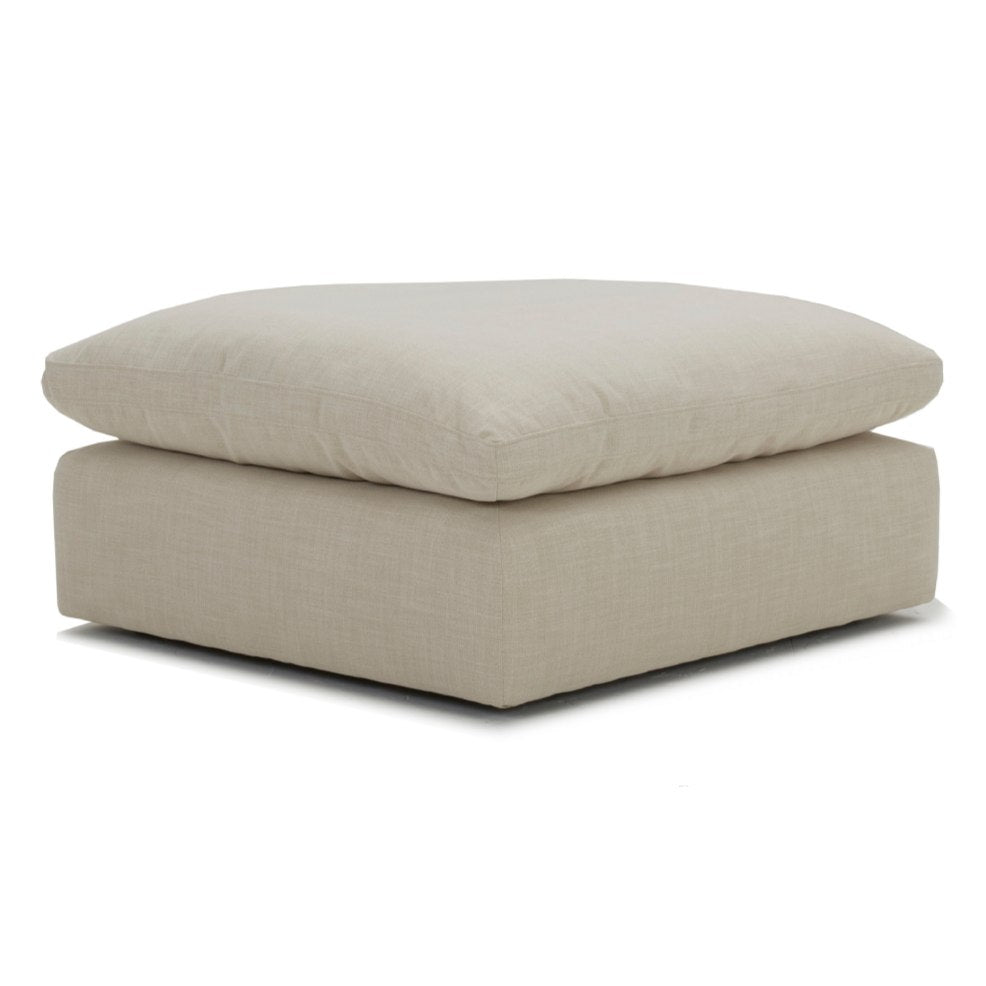 Fedora - Modern White Fabric Sectional Sofa + Ottoman by VIG Furniture - View 6