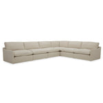 Fedora - Modern White Fabric Sectional Sofa + Ottoman by VIG Furniture - View 2