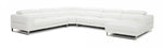 Hawkey - Contemporary White Full Leather U Shaped Sectional Sofa by VIG Furniture - View 3
