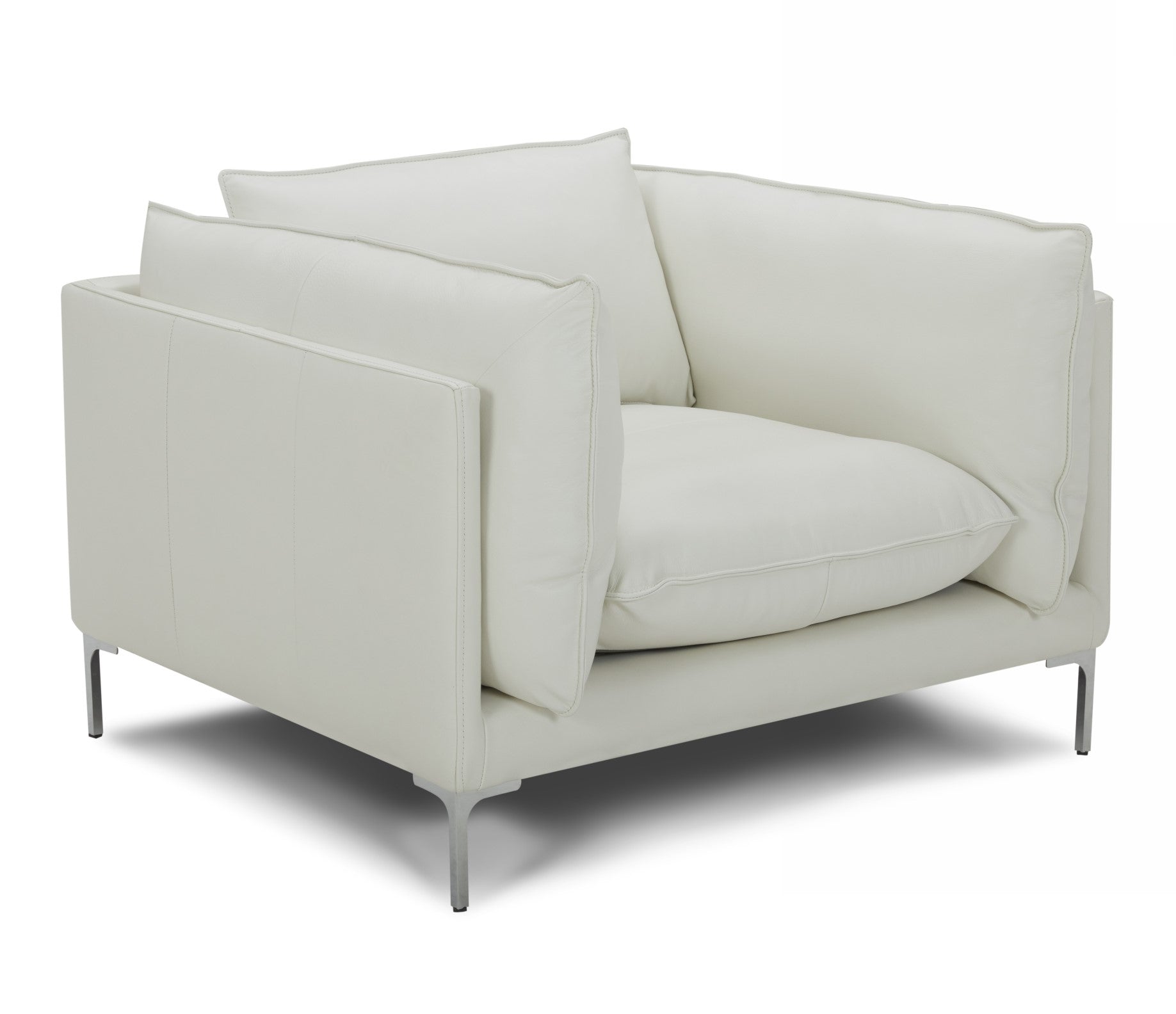 Harvest - Modern White Full Leather Chair by VIG Furniture - View 1