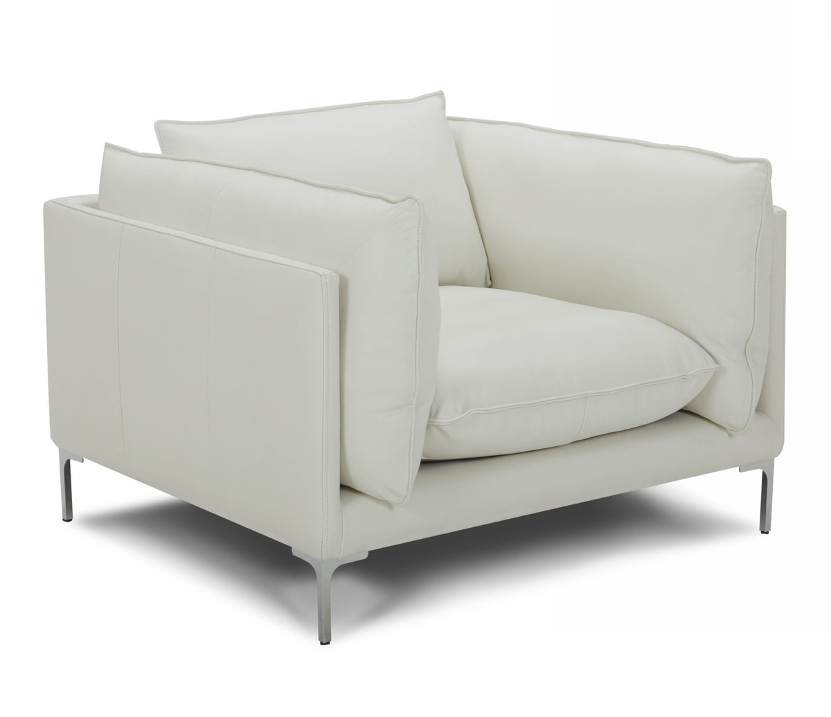 Harvest - Modern White Full Leather Chair by VIG Furniture - View 1