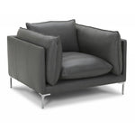 Harvest - Modern Grey Full Leather Chair by VIG Furniture - View 1