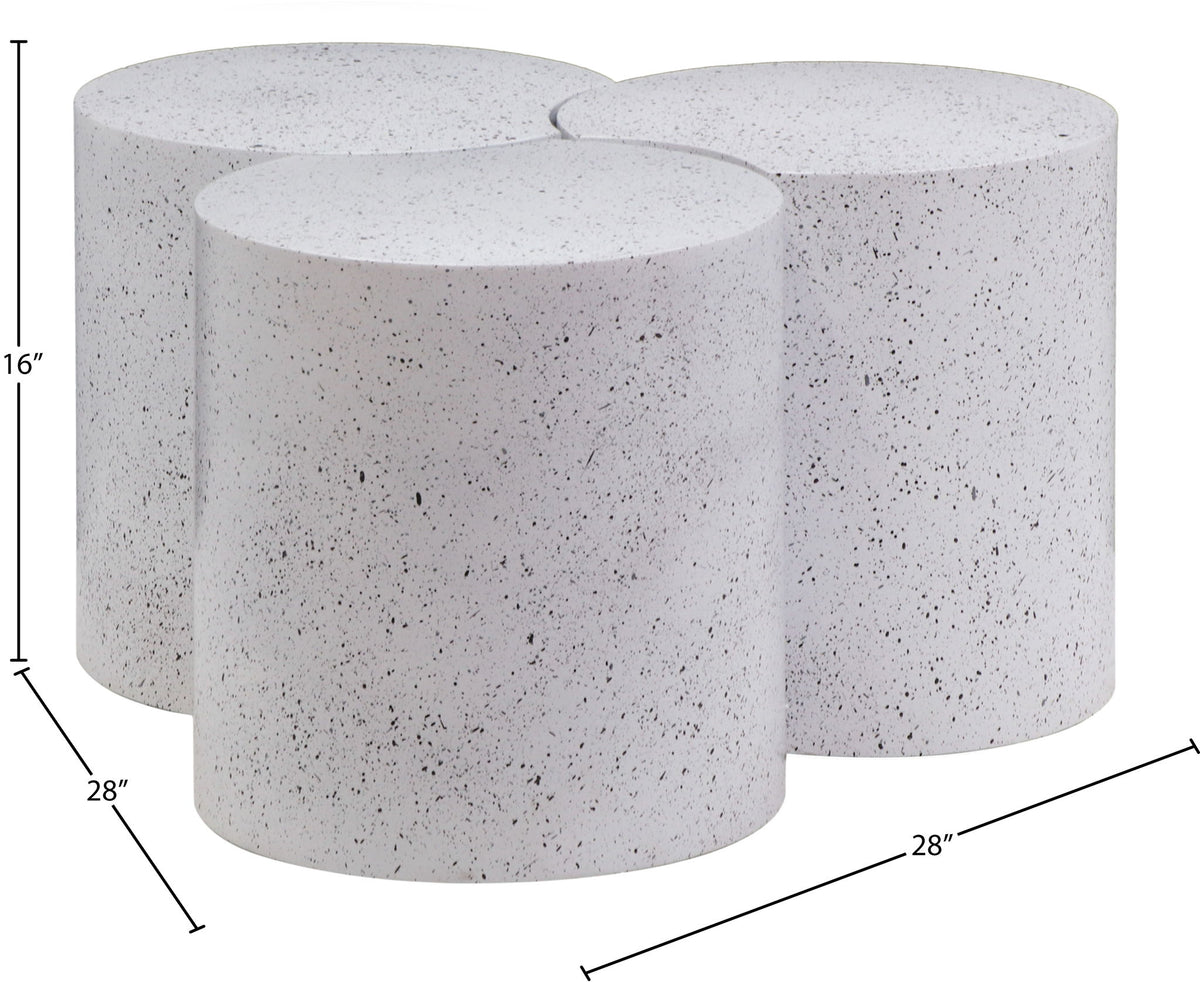 Dimple - 3 Piece Modular Coffee Table - Terazzo Finish