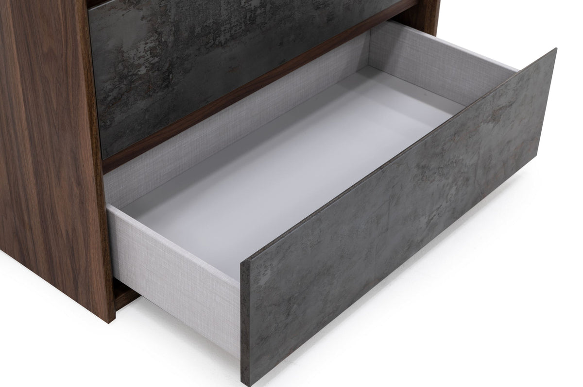 Rado Modern Walnut & Stucco Chest by VIG Furniture - View 3