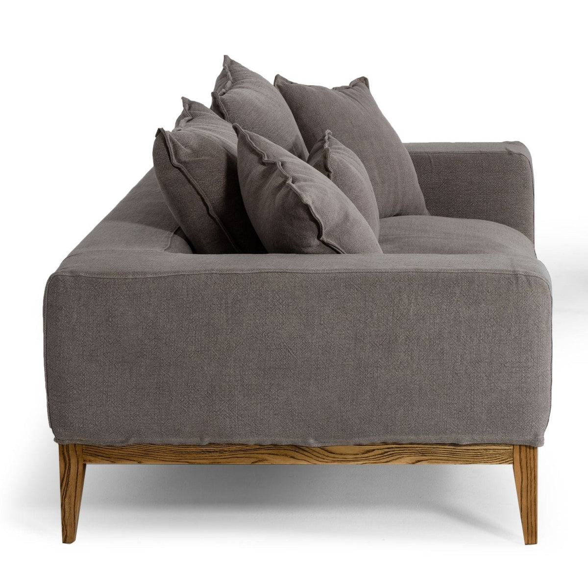Corina - Modern Grey Linen Loveseat by VIG Furniture - View 4