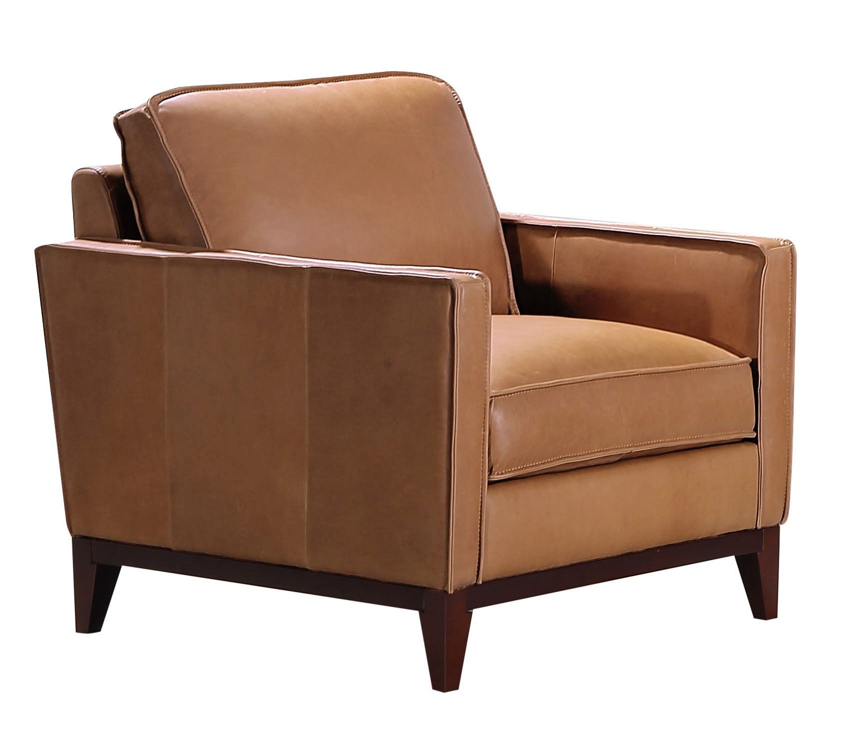Naylor - Modern Brown Italian Leather Split Chair by VIG Furniture - View 1