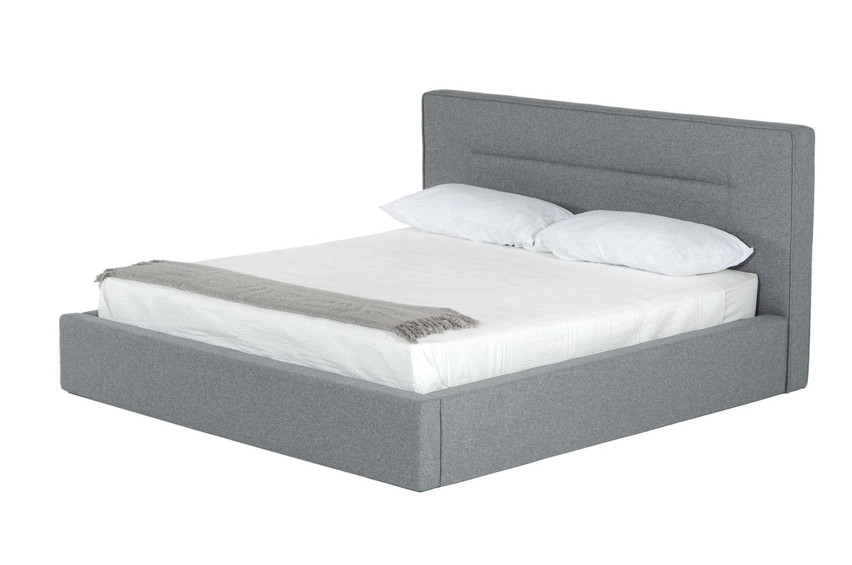 Juliana - Queen Italian Modern Dark Grey Upholstered Bed by VIG Furniture - View 1