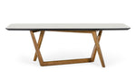 James - Contemporary Walnut & White Dining Table by VIG Furniture - View 8