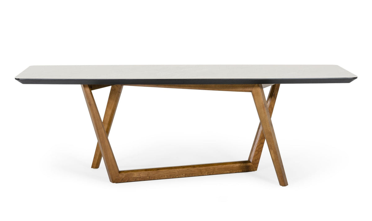 James - Contemporary Walnut & White Dining Table by VIG Furniture - View 8