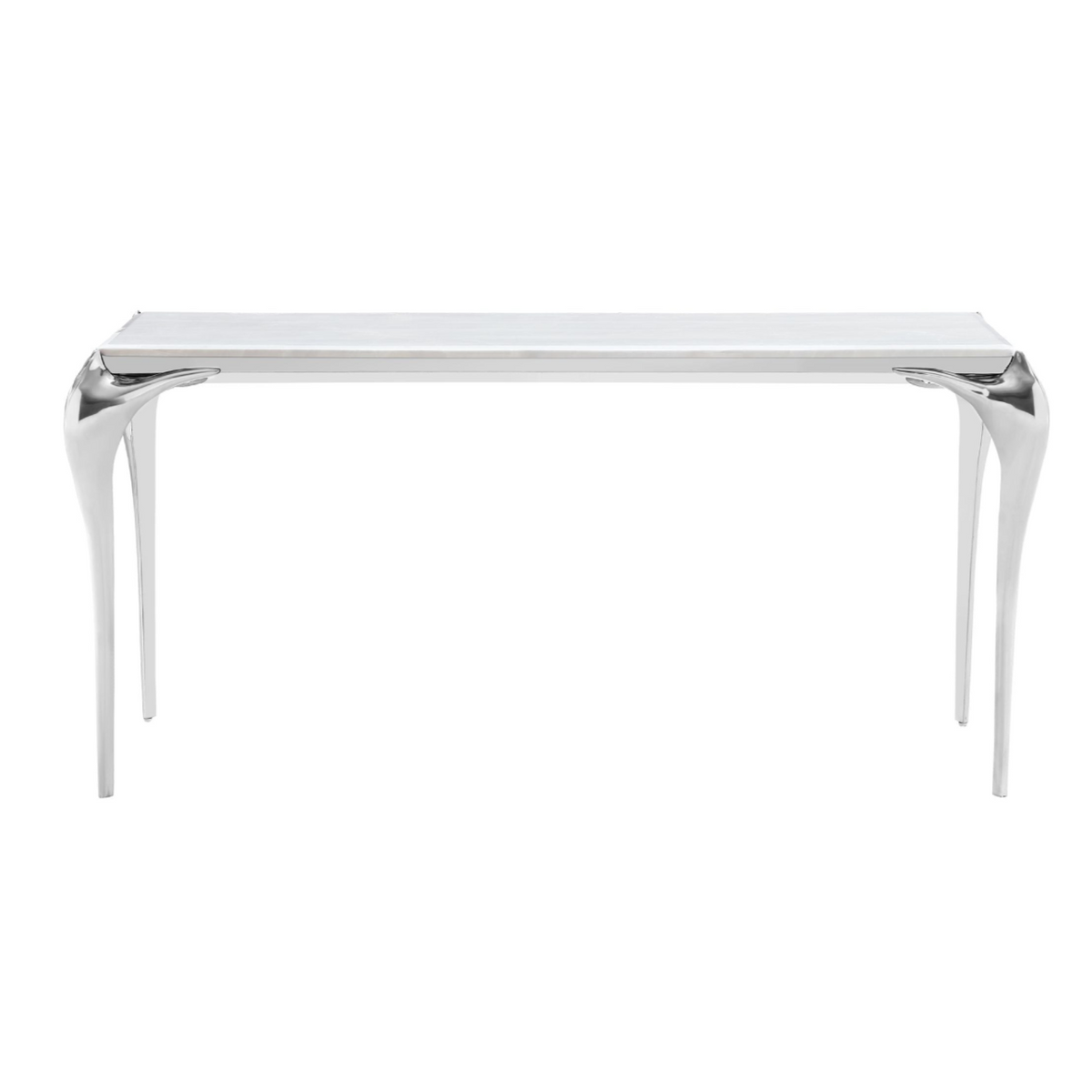 Vince - Faux Marble & Stainless Steel Console Table by VIG Furniture - View 1