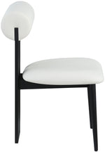 Dario - Faux Leather Dining Chair With Black Frame (Set of 2)