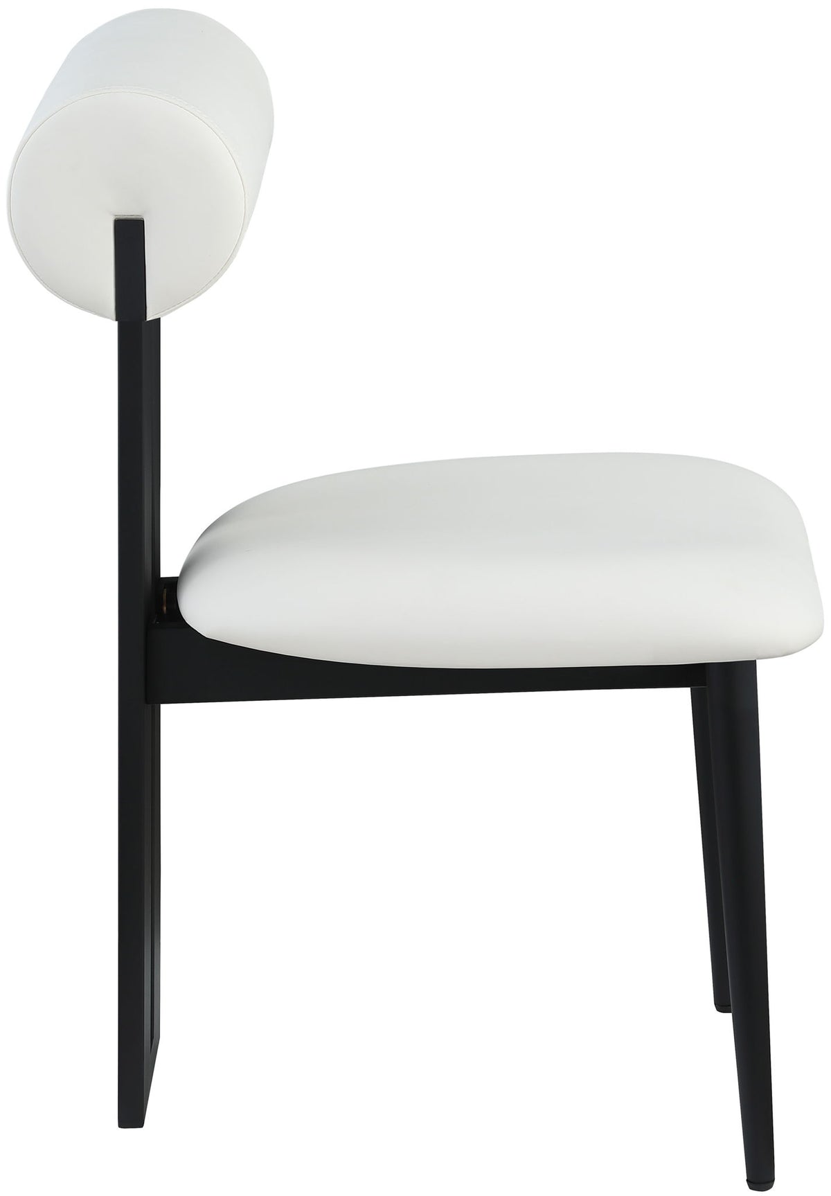 Dario - Faux Leather Dining Chair With Black Frame (Set of 2)