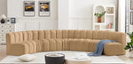 Arc - Velvet 7 Piece U-Shaped Modular Sofa