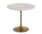 Collins - Glam White Marble & Gold Dining Table by VIG Furniture - View 2