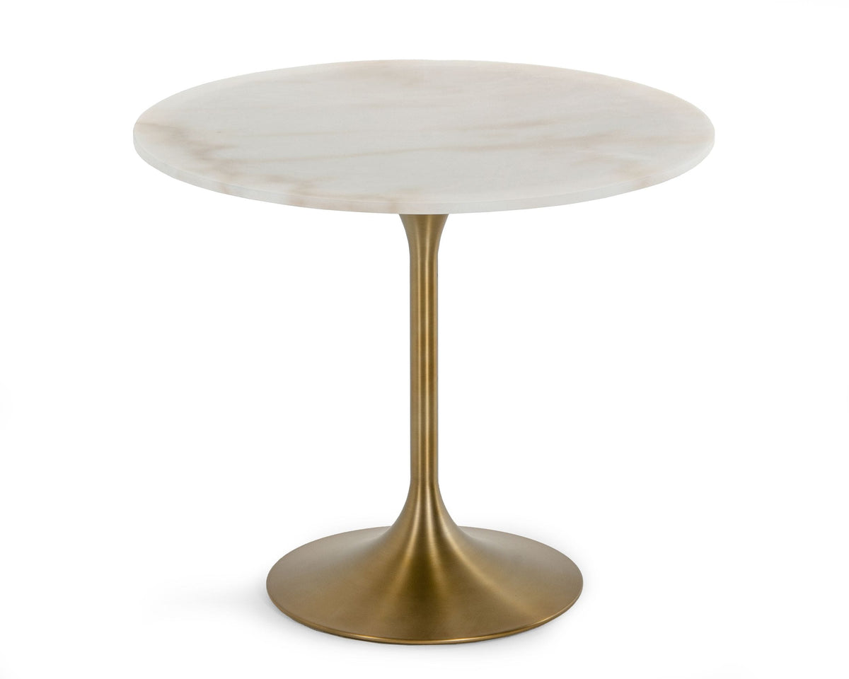 Collins - Glam White Marble & Gold Dining Table by VIG Furniture - View 2
