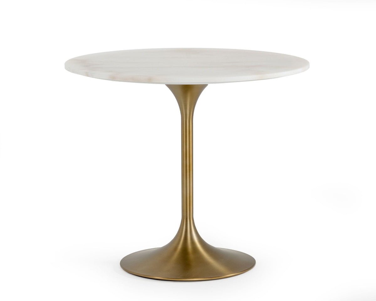 Collins - Glam White Marble & Gold Dining Table by VIG Furniture - View 3