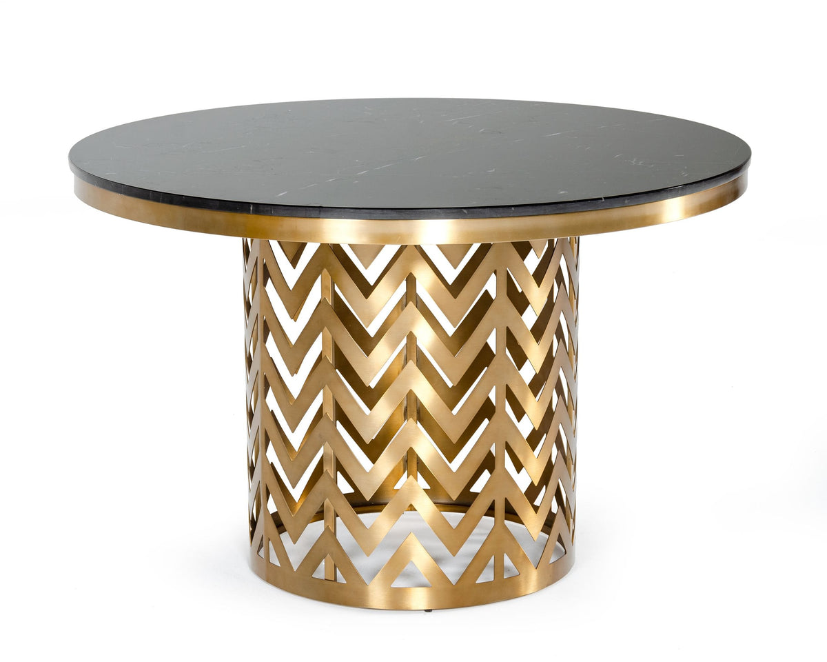Kowal - Glam Black Marble Dining Table by VIG Furniture - View 2