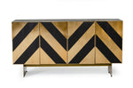 Perret - Glam Black Ash & Brushed Brass Modern Buffet by VIG Furniture - View 1