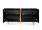 Perret - Glam Black Ash & Brushed Brass Modern Buffet by VIG Furniture - View 2