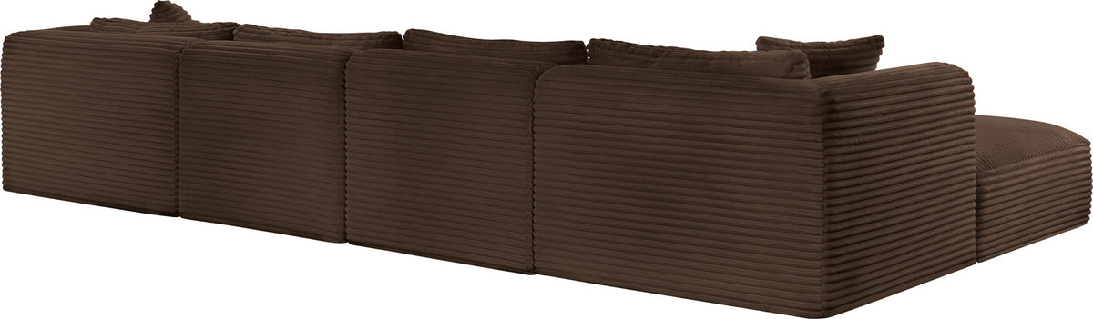 Shaggy - 6 Piece Modular Sectional With 2 Ottomans