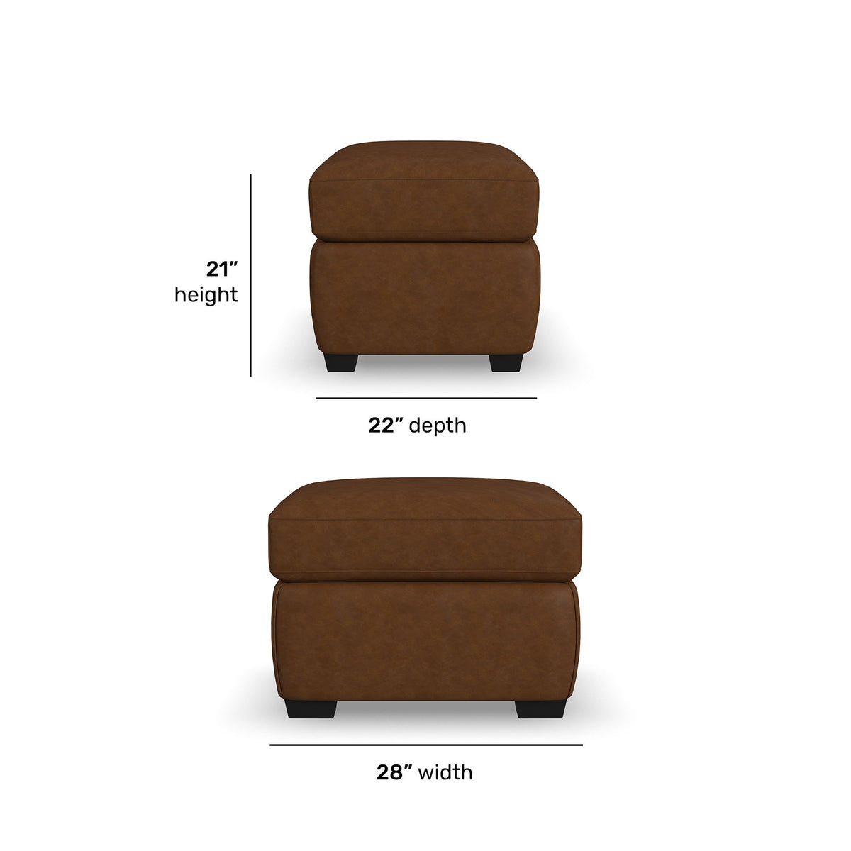 Hudson - Ottoman For Living Room - Autumn