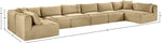 Shaggy - 8 Piece Modular U-Shaped Armless Sectional
