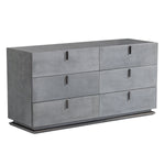 Eastern King Buckley - Grey & Black Stainless Steel Bedroom Set