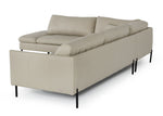Sherry - Modern Grey Leather Left Facing Sectional Sofa by VIG Furniture - View 5