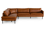 Sherry - Modern Cognac Leather Left Facing Sectional Sofa by VIG Furniture - View 3