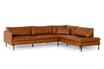 Sherry - Modern Cognac Leather Right Facing Sectional Sofa by VIG Furniture - View 2
