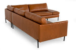 Sherry - Modern Cognac Leather Right Facing Sectional Sofa by VIG Furniture - View 4