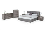 Hollywood - Italian Contemporary Grey Leather Bed by VIG Furniture - View 9