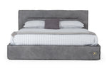 Hollywood - Italian Contemporary Grey Leather Bed by VIG Furniture - View 1