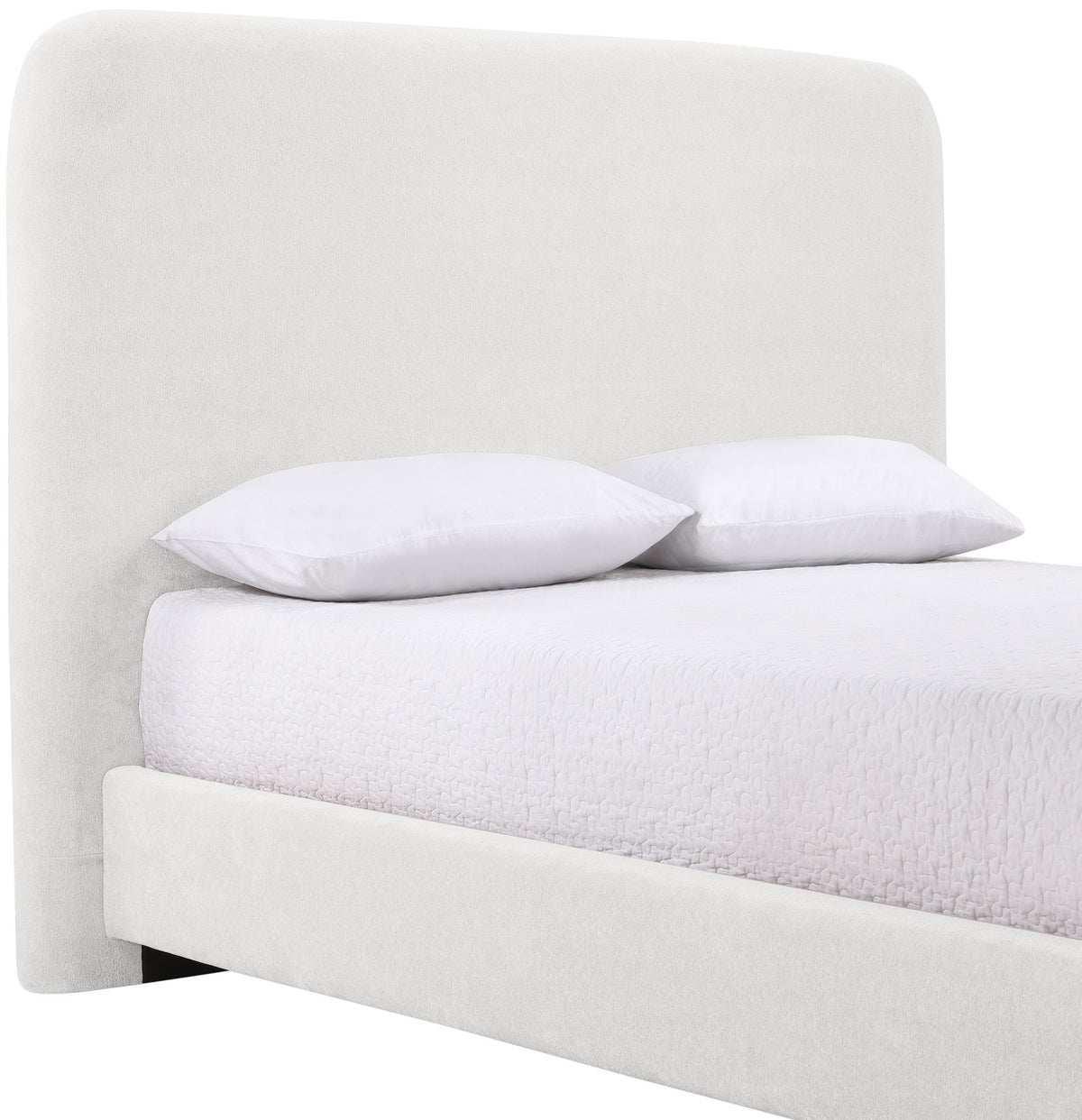 Fira - Chenille Fabric Upholstered Bed