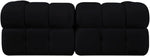 Orin - Velvet Performance Fabric Upholstered 2 Piece Modular Sofa (2 Corner Chairs)