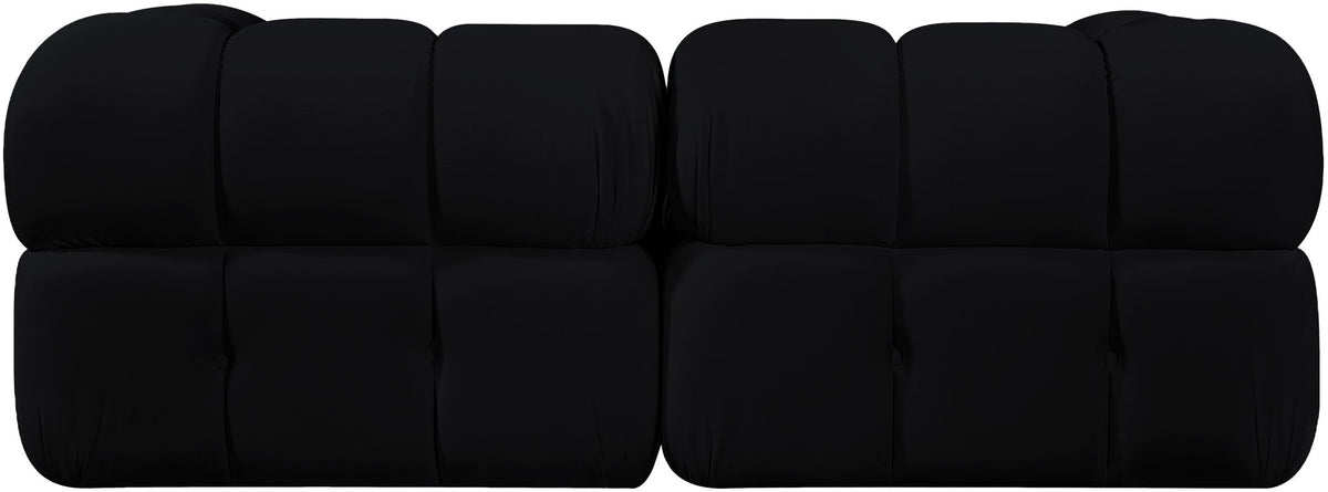 Orin - Velvet Performance Fabric Upholstered 2 Piece Modular Sofa (2 Corner Chairs)