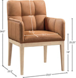 Adrian - Dining Arm Chair (Set of 2) - Light Brown Legs