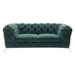 Sheila - Transitional Emerald Green Fabric Loveseat by VIG Furniture - View 1