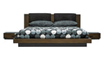 Fantasia - Dark Walnut/Dark Grey Bed and Two Nightstands by VIG Furniture - View 8