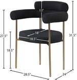 Blake - Boucle Fabric Dining Chair (Set of 2)